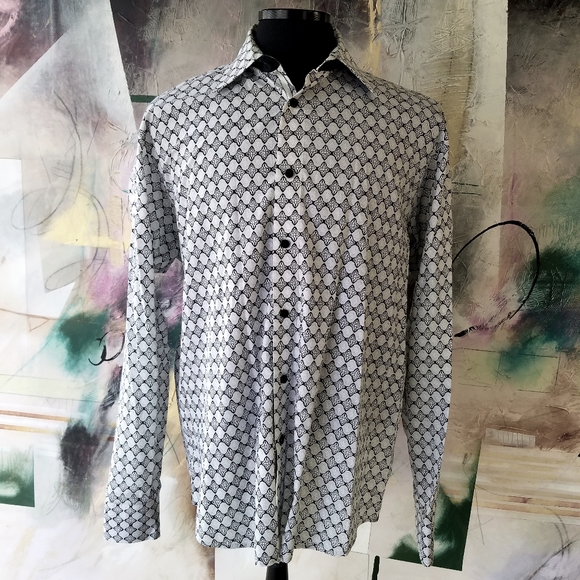 Equilibrium long sleeve button down shirt. Size L - Picture 1 of 9